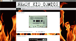 Desktop Screenshot of nerdykidcomics.blogspot.com