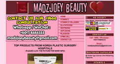 Desktop Screenshot of madzjoeybeauty.blogspot.com