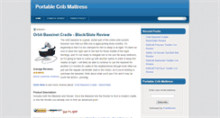 Desktop Screenshot of portablecribmattress.blogspot.com