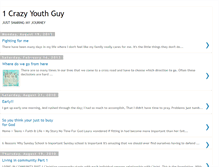 Tablet Screenshot of 1crazyyouthguy.blogspot.com