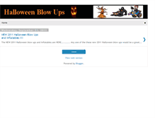 Tablet Screenshot of halloween-blow-ups.blogspot.com