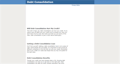 Desktop Screenshot of gettingdebtconsolidation.blogspot.com