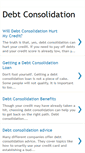 Mobile Screenshot of gettingdebtconsolidation.blogspot.com