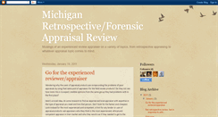 Desktop Screenshot of michiganforensicappraisalreview.blogspot.com