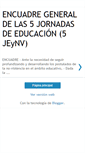 Mobile Screenshot of 5-jornadas-educacion-encuadre.blogspot.com