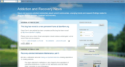 Desktop Screenshot of addictionandrecoverynews.blogspot.com