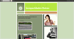 Desktop Screenshot of incapacidadesfisicas.blogspot.com