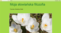 Desktop Screenshot of mojaslowianskafilozofia.blogspot.com