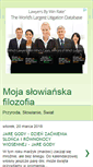 Mobile Screenshot of mojaslowianskafilozofia.blogspot.com