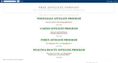 Desktop Screenshot of freeaffiliatecompany.blogspot.com