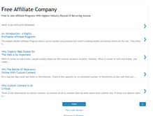 Tablet Screenshot of freeaffiliatecompany.blogspot.com