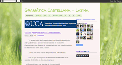 Desktop Screenshot of gramaticastellanalatina.blogspot.com