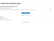 Tablet Screenshot of funcaodoprimeirograu.blogspot.com
