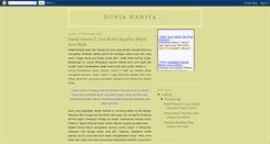 Desktop Screenshot of dunia-wanita-info.blogspot.com