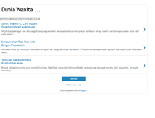 Tablet Screenshot of dunia-wanita-info.blogspot.com