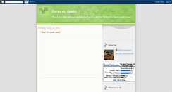 Desktop Screenshot of dorks-vs-geeks.blogspot.com