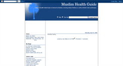 Desktop Screenshot of muslim-health.blogspot.com