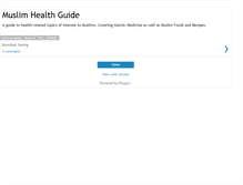 Tablet Screenshot of muslim-health.blogspot.com