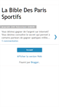 Mobile Screenshot of labibledesparissportifs.blogspot.com