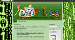 Desktop Screenshot of dtvpilipinas.blogspot.com