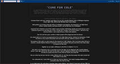 Desktop Screenshot of cureforcole2008.blogspot.com