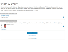 Tablet Screenshot of cureforcole2008.blogspot.com