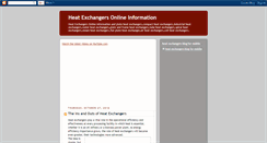 Desktop Screenshot of heat-exchangers.blogspot.com