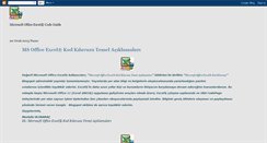 Desktop Screenshot of excelkodklavuzu.blogspot.com