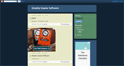 Desktop Screenshot of greatlyinsanesoftware.blogspot.com