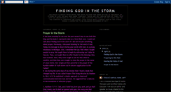 Desktop Screenshot of findinggodinthestorm.blogspot.com