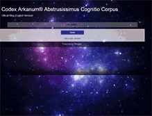 Tablet Screenshot of codex-arkanum-en.blogspot.com