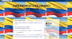 Desktop Screenshot of diferendocolombo-nicaraguense.blogspot.com