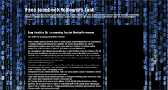 Desktop Screenshot of freefacebookfollowersfast.blogspot.com
