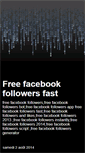 Mobile Screenshot of freefacebookfollowersfast.blogspot.com