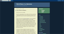 Desktop Screenshot of newsalamexicana.blogspot.com