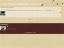 Tablet Screenshot of iglesiasdecristoenperu.blogspot.com