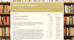 Desktop Screenshot of katharinesmusings.blogspot.com