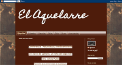 Desktop Screenshot of el-aquelarre-xoc.blogspot.com