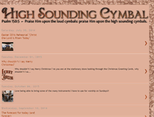 Tablet Screenshot of highsoundingcymbal.blogspot.com