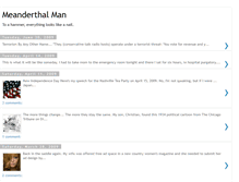 Tablet Screenshot of meanderthalman.blogspot.com