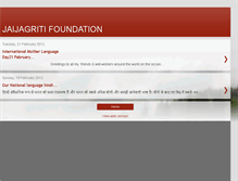 Tablet Screenshot of jaijagritifoundation.blogspot.com