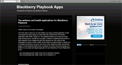 Desktop Screenshot of playbookapps.blogspot.com