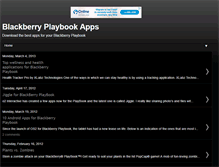 Tablet Screenshot of playbookapps.blogspot.com