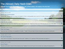 Tablet Screenshot of heidi-gram.blogspot.com