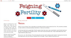 Desktop Screenshot of feigningfertility.blogspot.com