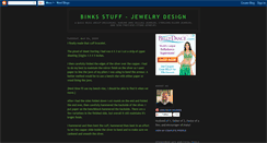 Desktop Screenshot of binksstuff-jewelrydesign.blogspot.com