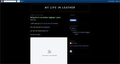 Desktop Screenshot of hotleathergirl.blogspot.com