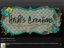 Tablet Screenshot of heidiscreations.blogspot.com