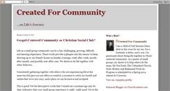 Desktop Screenshot of createdforcommunity.blogspot.com