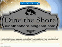 Tablet Screenshot of dinetheshore.blogspot.com